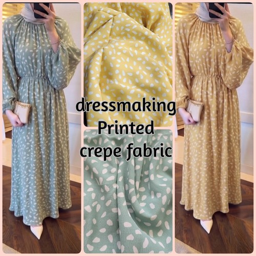 4yards printed crepe viscose - crepe,