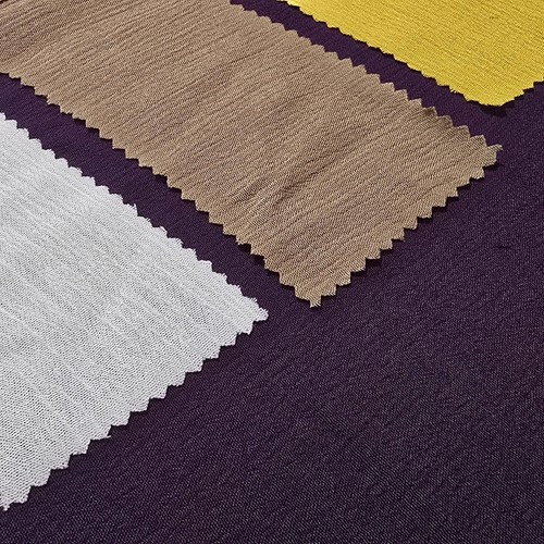 Crinkled viscose fabric - crinkled,