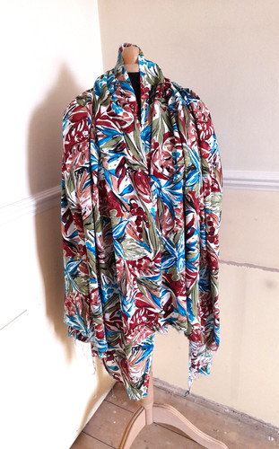 Vintage bright viscose fabric - bright,