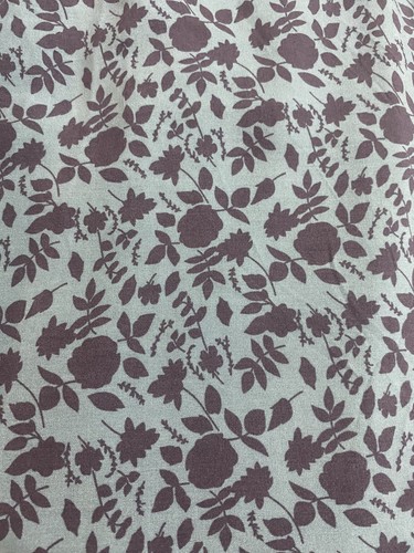 Cream burgundy floral - burgundy, rayon