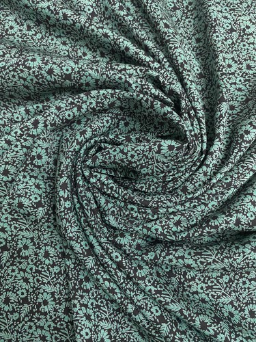 Floral viscose fabric dress - fabric,