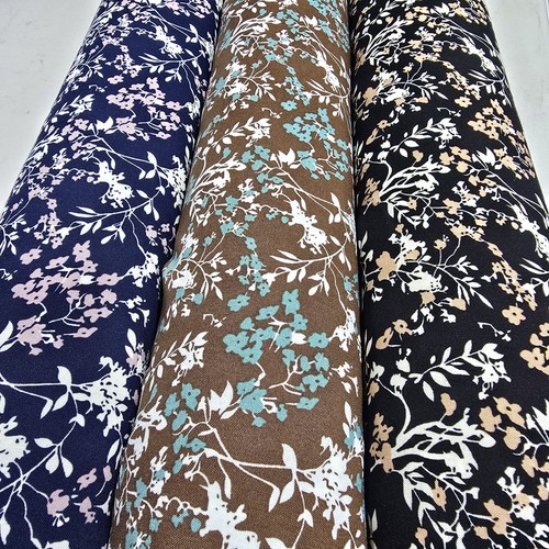 Viscose challis fabric - viscose, ditsy