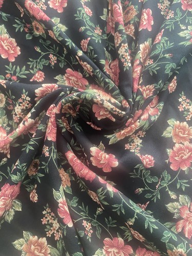 Floral viscose fabric dress - fabric,