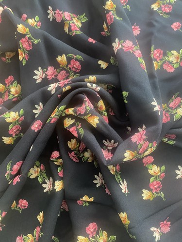 Floral viscose fabric dress - fabric,