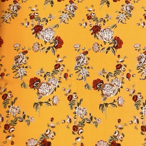 Floral printed challis viscose - floral,
