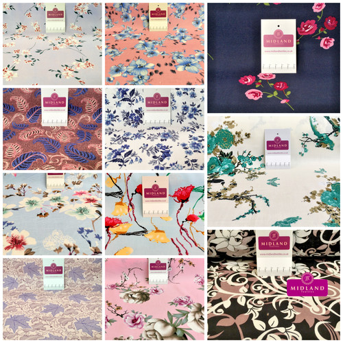 Floral prints fine - , viscose