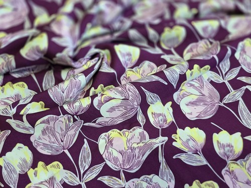 Printed viscose fabric - viscose,