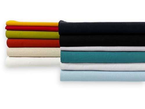 Plain linen rayon blend fabric - linen,