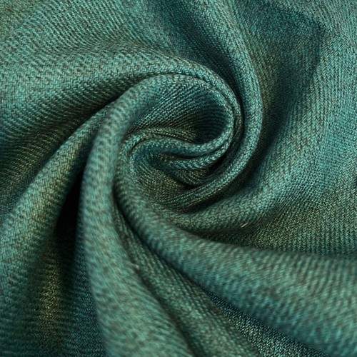 Sea green plain linen viscose - sea,