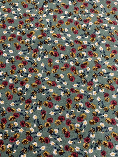 Floral rayon viscose fabric - viscose,