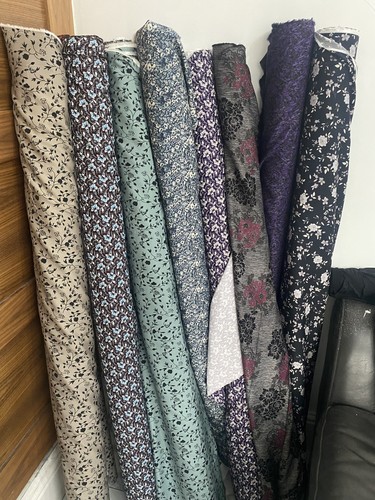 Floral viscose fabric dress - floral,