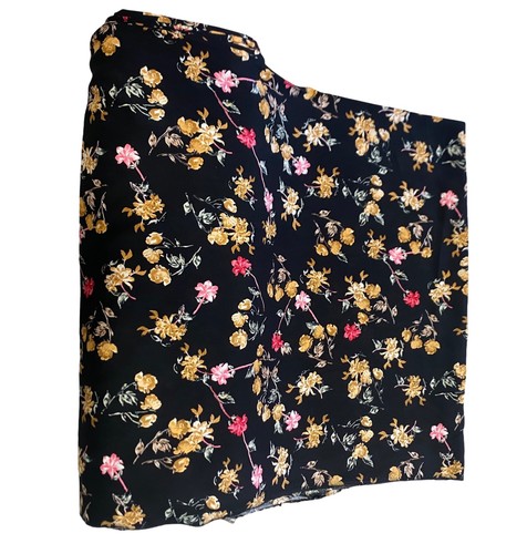 Printed challis viscose fabric - challis,
