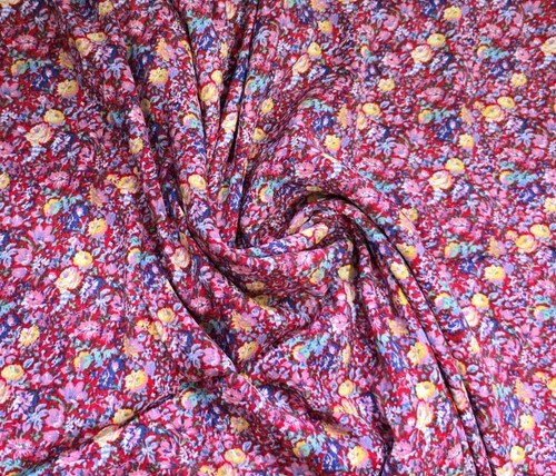 Yards printed crepe - yards, viscose