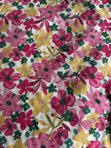 Metres pretty floral viscose - metres,