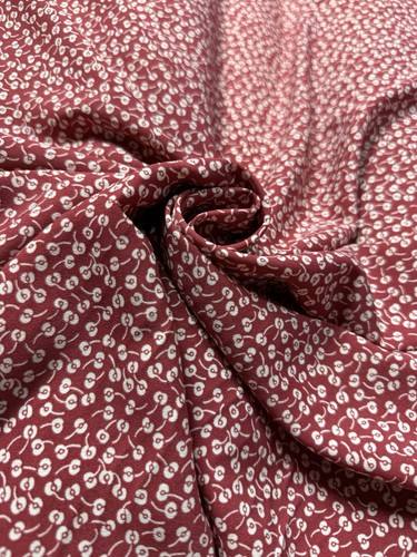 Maroon with cream ditsy - maroon,
