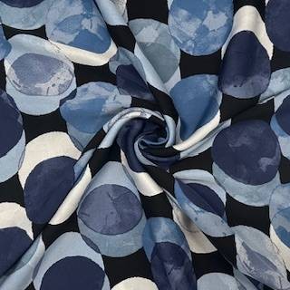 Orb print viscose dressmaking - orb,